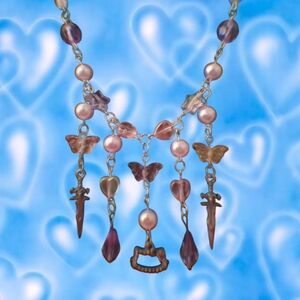 Violet prism necklace